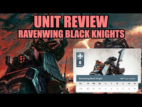 Dark Angels Ravenwing Black Knights Unit Review │ Warhammer 40k 9th Edition Tactics