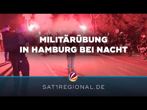 Militärkonvoi: Nacht-Manöver bei Bundeswehrübung „Red Storm Bravo“ in Hamburg