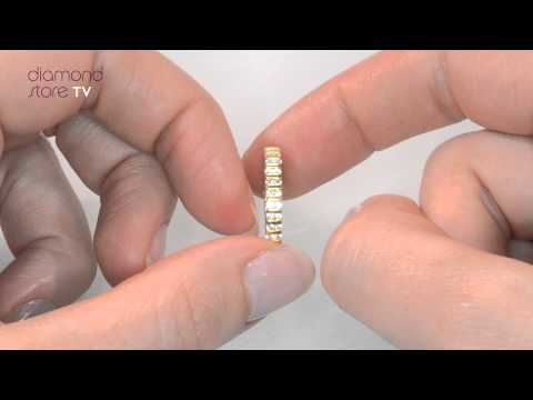 HG37 - Ellie 0.50ct Diamond Full Eternity Ring In 18K Gold