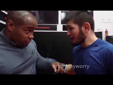 Khabib and Cormier arguing Who has a Bigger Fight , Khabib's game plan against Conor