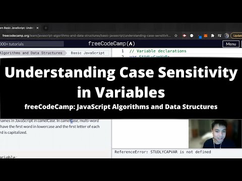 Understanding Case Sensitivity In Variables Basic Javascript Freecodecamp Tutorial