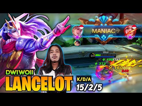 MANIAC! Lancelot Infinite Puncture Combo [ Top Global Lancelot ] Dwiwoii - Mobile Legends