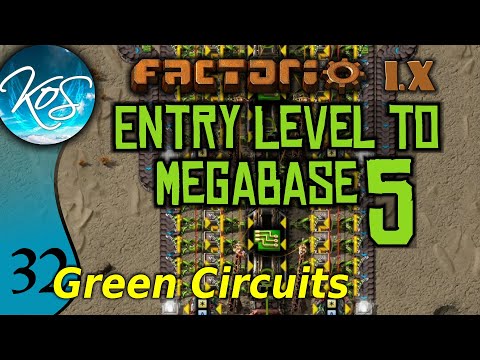 Factorio 1.X Entry Level to Megabase 5 - 32 - MEGA GREEN CIRCUITS! - Guide, Tutorial