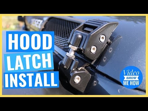 How to Install Rugged Ridge Hood Latch on a Jeep Wrangler JK - Jeep Accessory