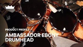 Video thumbnail for Ambassador Ebony Drumhead | Remo by Remo Inc.