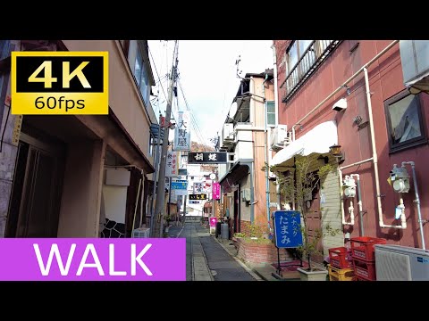 【Walking in Japan】Chikuma City, Nagano: Togura Kamiyamada Onsen（ウォーキング 千曲市上山田温泉）[4K]