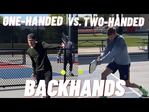 Pickleball Backhand Drive | One-Handed vs. Two-Handed Backhand