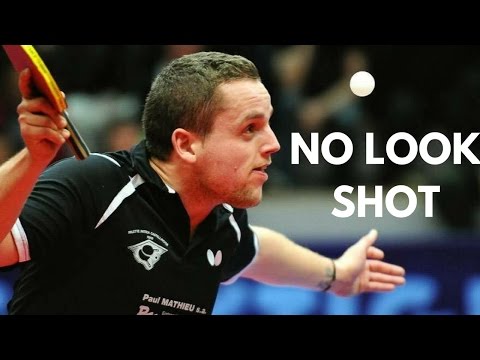 No Look Shot and Pirouette Spin By Steve BOVENISTY - Table Tennis No Look Shot