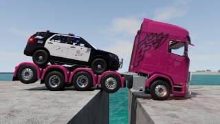 Truck vs Speedbumps | BeamNG Drive