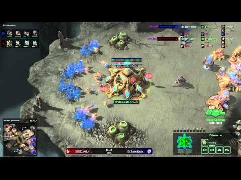 HSL SC2 - Arium vs Sanddbox - Game 1 - Season 3 Exhibition Tournament - Ro4