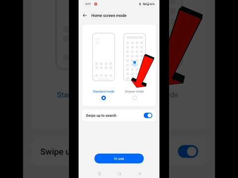Home Screen Drawer Mode Settings Realme Narzo 70x 5G #shorts