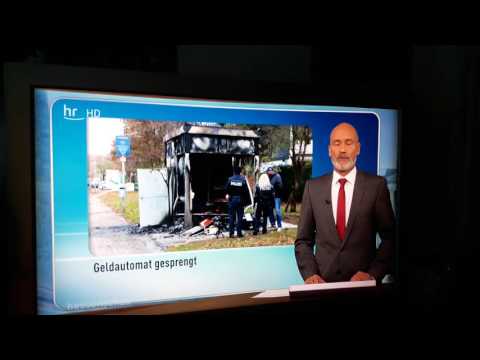 Hessenschau von der Explosion in der Sparkasse