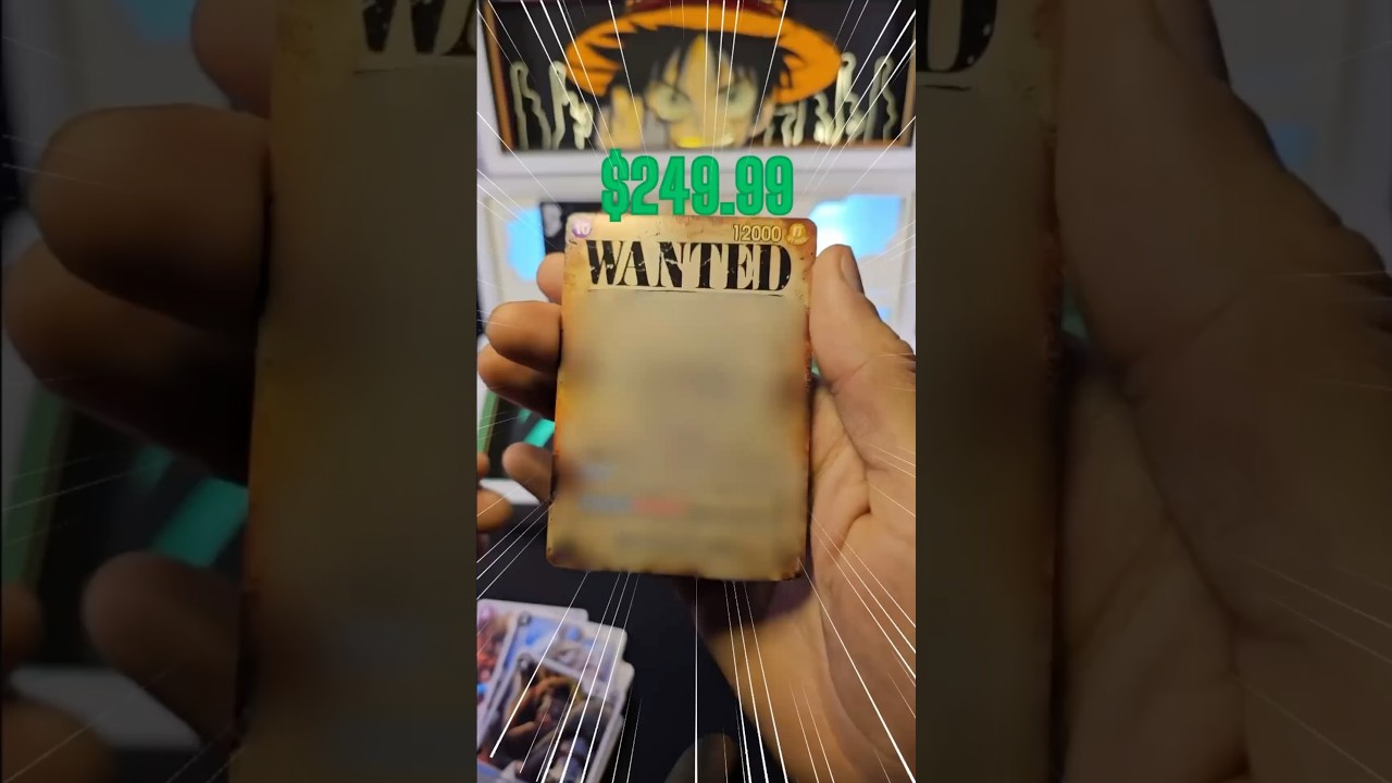 INSANE Pull! 🔥 Found a WANTED Chase in One Piece TCG OP09 #CardOpening #TCGCommunity #OnePiece