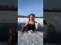 This is the ice girl who lives in cold water #shorts #coldwater #trending #icequeen #viralshorts