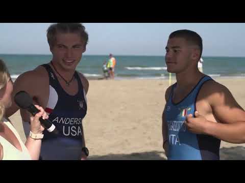 2023 World Rowing Beach Sprint - Junior Mens Single Sculls Final - Lucio Fugazzotto World Champion