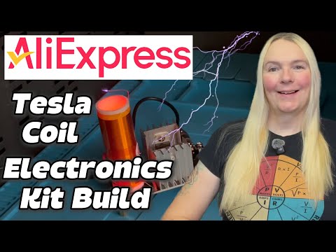 AliExpress Tesla Coil Electronics Kit Build!  It Plays Music!