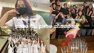 UST PHARMA: 🏫   face-to-face examination and celebration!🍻(school vlog) | audrey a.