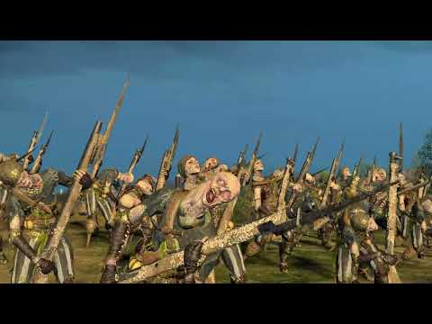 VAMPIRE COAST and VAMPIRE COUNTS vs HIGH ELVES and DWARFS - Warhammer cinematic battle