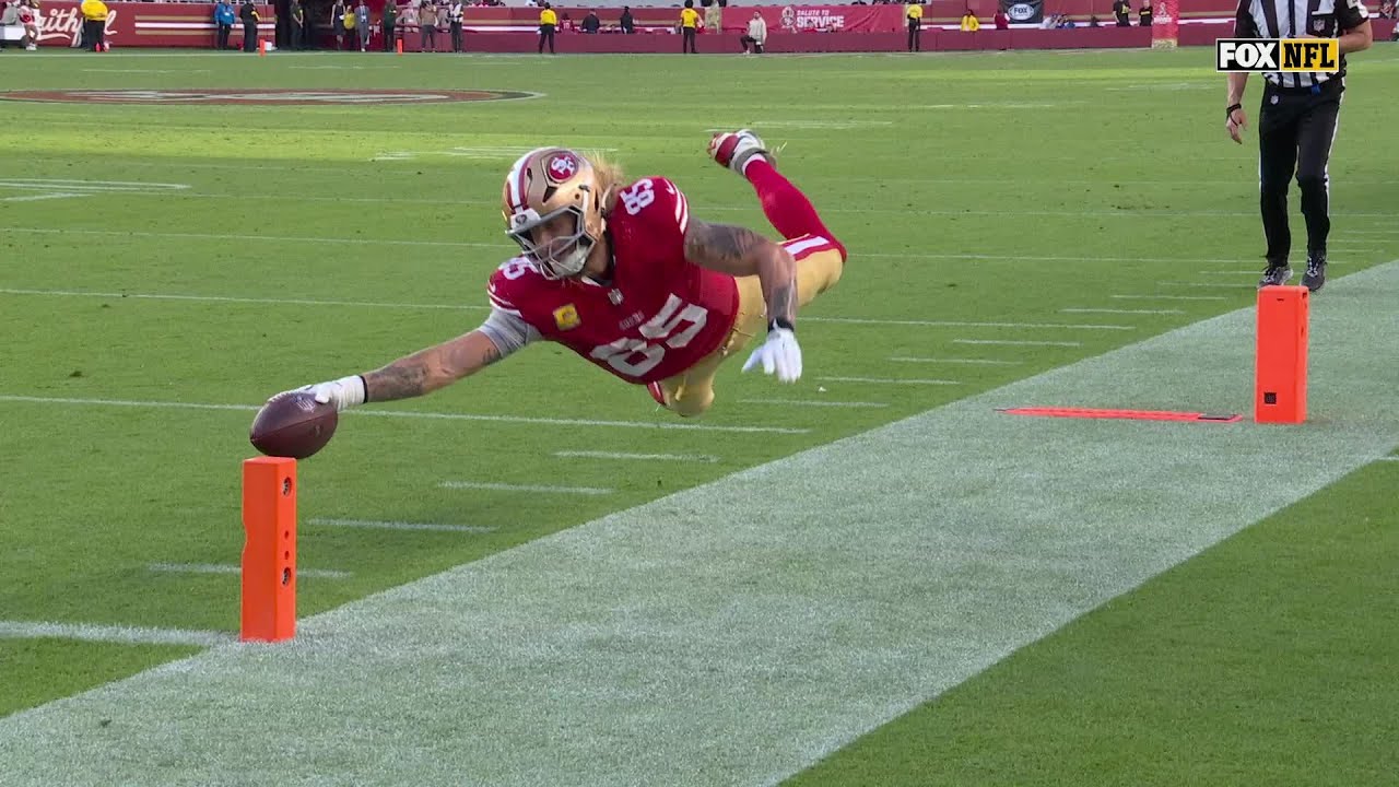 Kittle looks like a superhero on reaching score