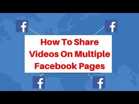 How to share videos on facebook page to multiple facebook pages