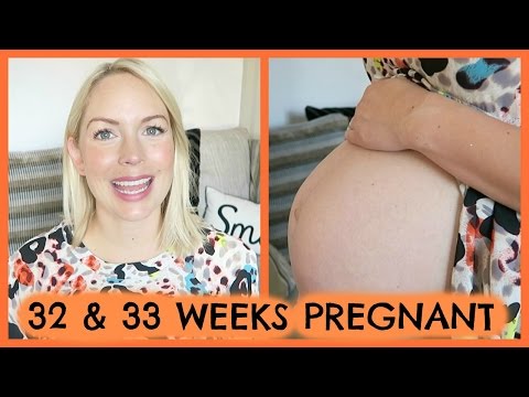 32 & 33 WEEKS PREGNANT  |  PREGNANCY UPDATE Video