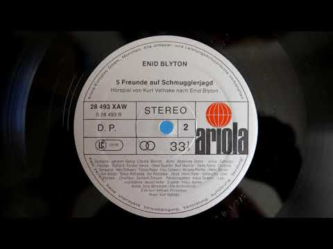 5 Freunde auf Schmugglerjagd Seite B, von Ariola Hörspiel Elefant