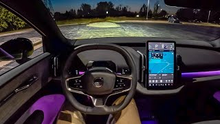 [Winding Road] 2025 Volvo EX30 Performance AWD Ultra - POV Night Drive (Binaural Audio)