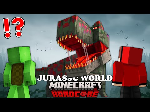 JJ and Mikey SURVIVED 100 DAYS in JURASSIC WORLD ! - Minecraft (Maizen)