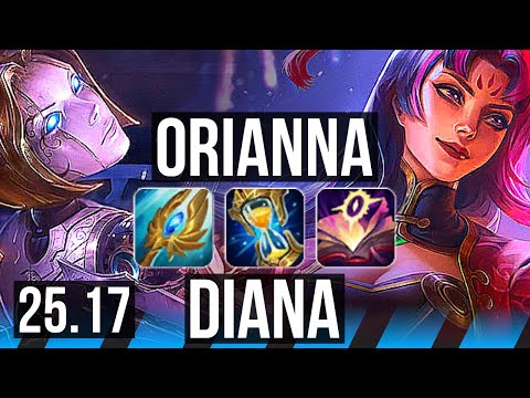 ORIANNA vs DIANA (MID) | KR Grandmaster | 25.17