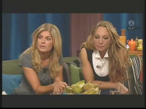 Pernilla Wahlgren o Charlotte Perrelli hos Malou, del 4