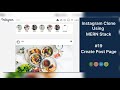 Instagram Clone Using MERN Stack Create Post Page UI 19