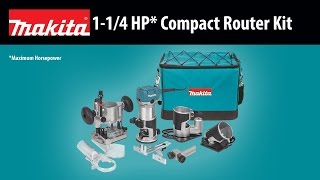 MAKITA 1-1/4 HP* Compact Router Kit - Thumbnail