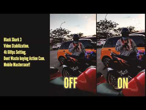 Black Shark 3 Video test 4k 60fps setting