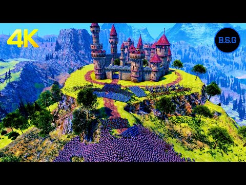 The Orc Troop's Siege of the Medieval Castle - Ultimate Epic Battle Simulator UEBS 4K Video