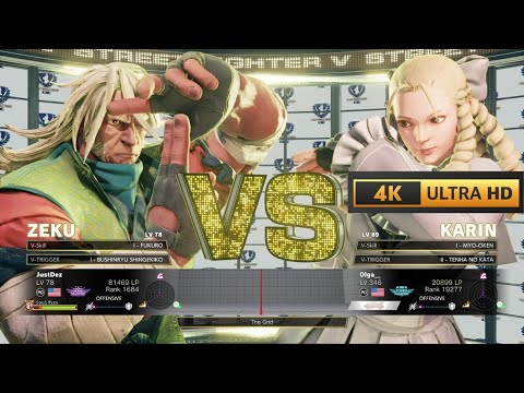 Street Fighter 5 | JustDez (ZEKU) VS Olga_ (KARIN) | 4K 60Fps Gameplay