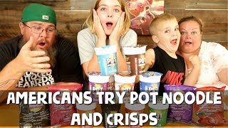 Americans Try Pot Noodle For the First Time || Foreign Food Friday