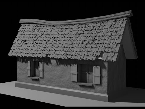 How to create wooden shingles for Medieval house