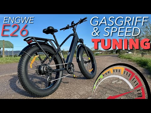 ENGWE E26 E-Bike Tuning - Gasgriff aktivieren + mehr Speed freischalten ! Anleitung Tutorial EINFACH