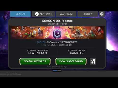 Alliance war season 29 - rewards opening