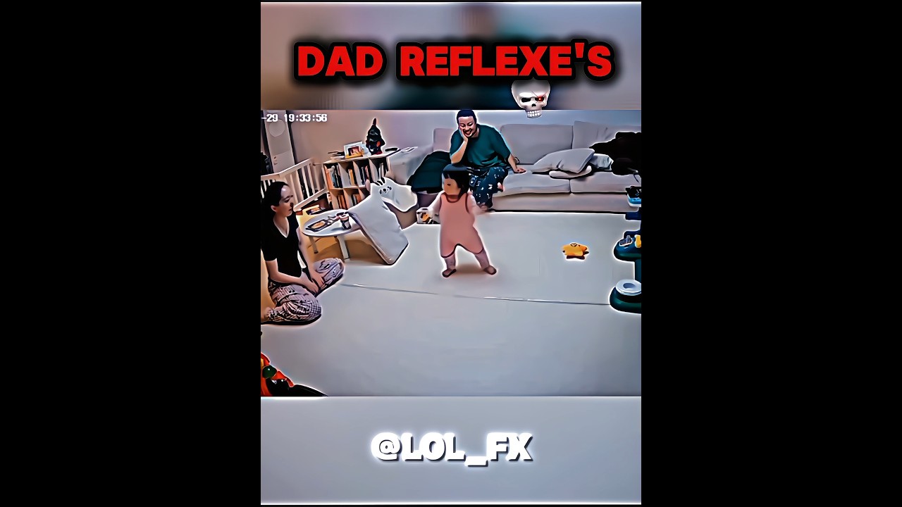 @VN_CETR DAD REFLEXES 💀🔥 Dad safe his baby capture in  camera #dadreflex #trolledit  #superdad