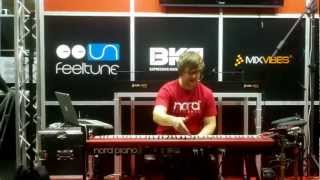 Nord Keyboards Demo mit Lars Peter Musikmesse 2012 / Nord Piano 2 @ Sound Service TV