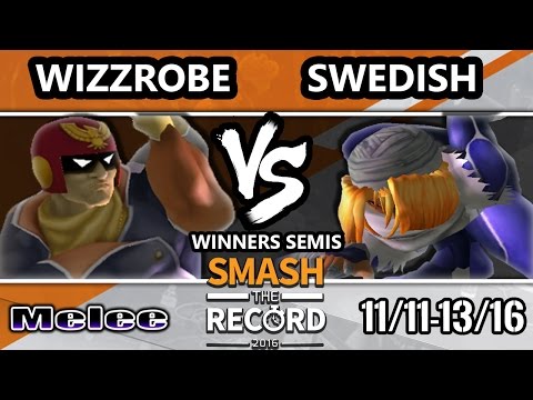 STR 2016 SSBM - CoG | Wizzrobe (Falcon) Vs. RNG | Swedish Delight (Sheik) Smash Melee Winners Semis
