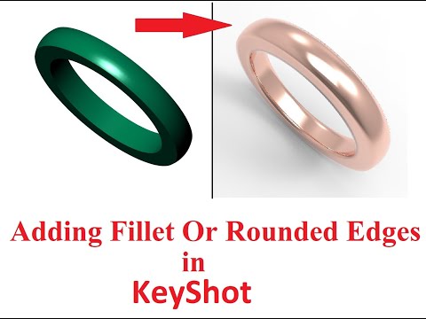 KeyShot 10 | Quick Tip | Adding Fillets | with Using | Rounded Edges Feature |