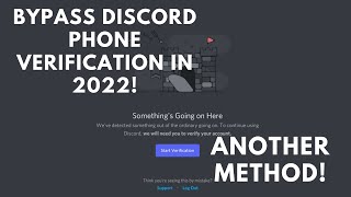 How to bypass discord phone verification in 2022! [2nd Method]