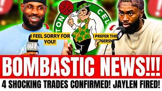 BOMB NEWS! 4 NBA SUPERSTARS CONFIRMED IN A MASSIVE BOSTON CELTICS TRADE? | NBA