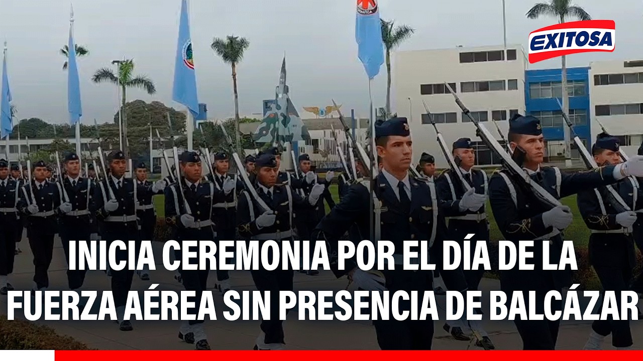 🔴🔵 Inicia la ceremonia por el Día de Fuerza Aérea sin presencia del presidente