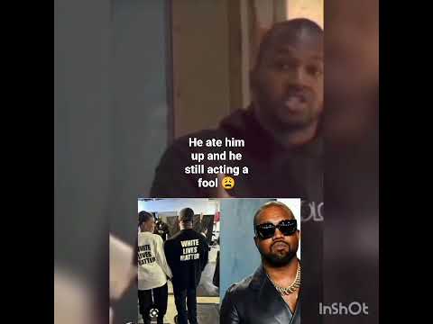 Kanye West gets checked for previous behavior and he still acting a fool # short