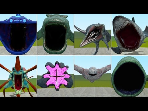 All Sea Monster Creatures Jumpscare In Garry's Mod