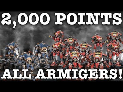 All Armiger 2000 Point List | Warhammer 40K Imperial Knights
