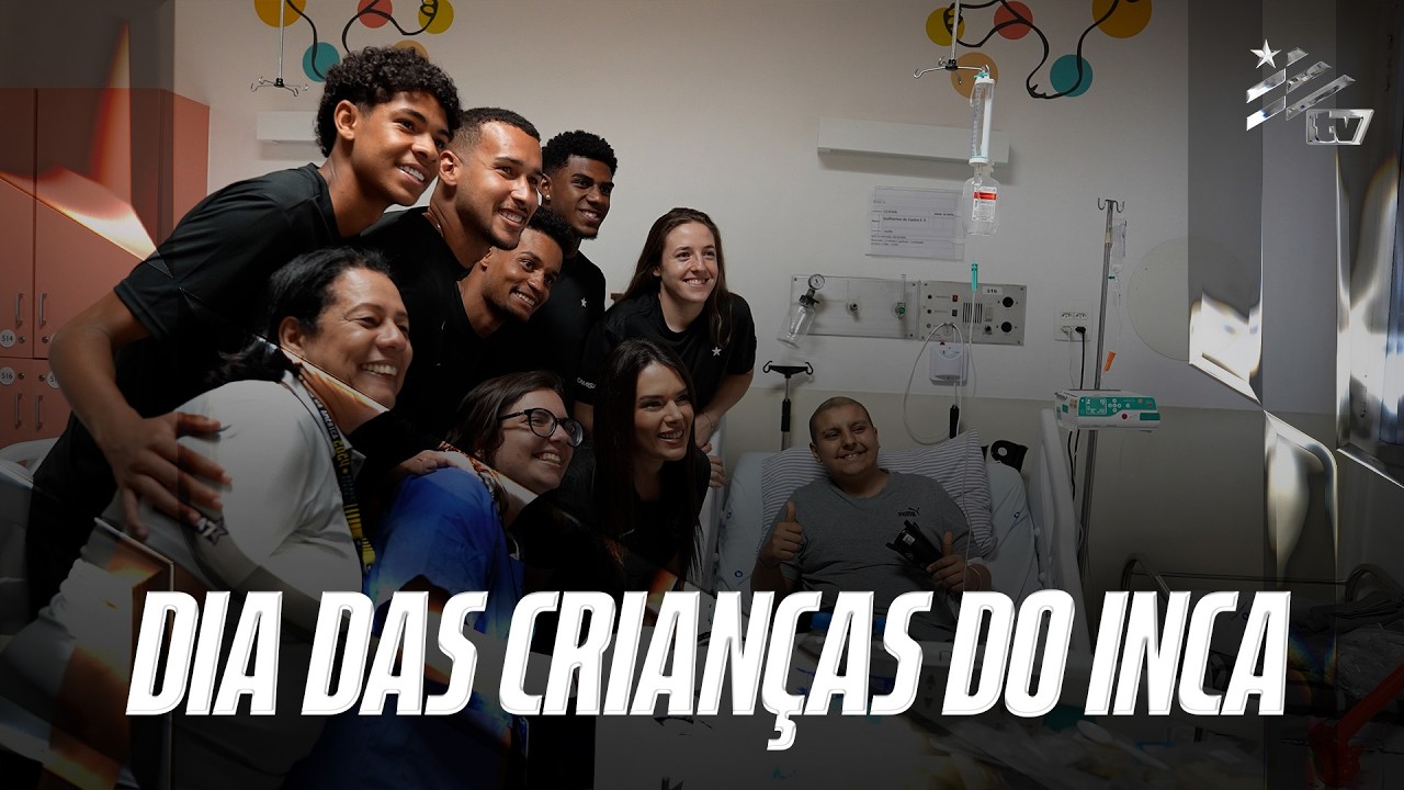 Jogadores representam o Botafogo na visita do Dia das Crianças do INCA; Gabriel Batista: ‘Vou levar para o resto da vida’